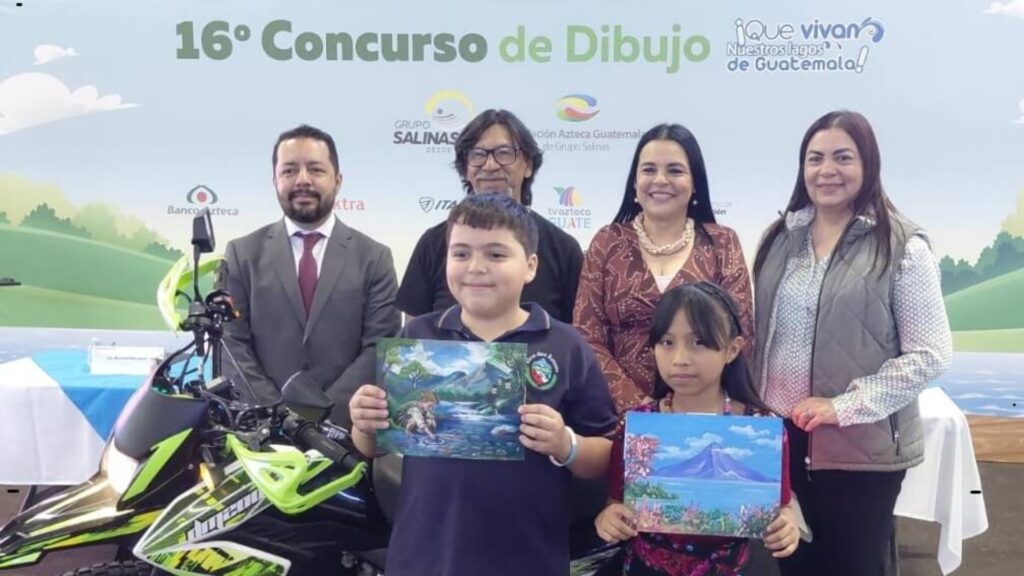 Concurso nacional de dibujo promueve el cuidado de los lagos de Guatemala