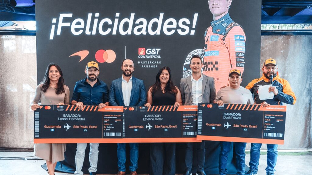 Mastercard y Banco G&T Continental anuncian a los ganadores de la promoción para viajar a Brasil