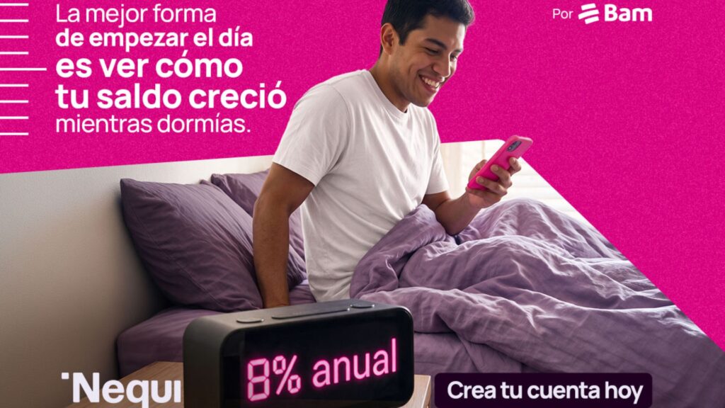 Nequi promueve el ahorro de fin de año con un rendimiento del 8% anual